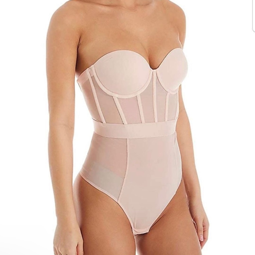 DKNY corset style thong bodysuit with adjustable straps - Picture 6 of 6